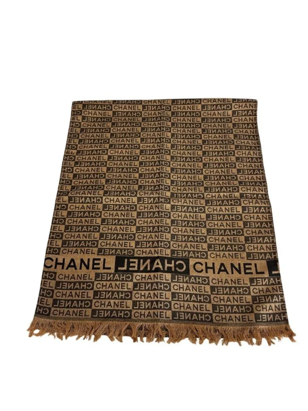 Chanel Logo Shawl Scarf